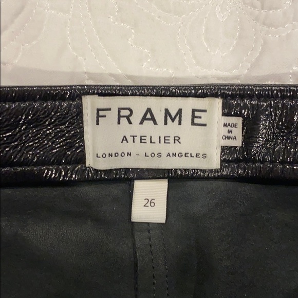 FRAME Atelier Lamb Leather Skirt - Picture 5 of 9